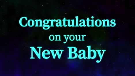 congratulations on your new baby message text animation motion graphics