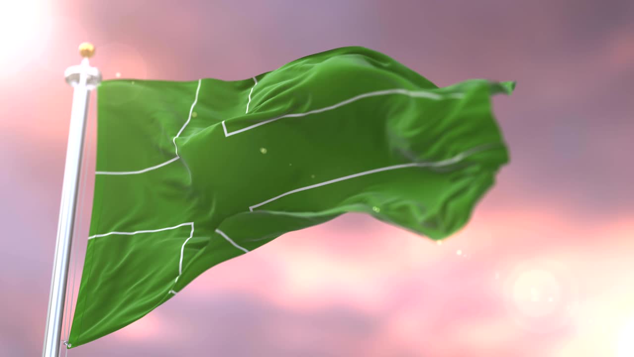 라도니아의 발이 서서히, 루프로 해가 지는 바람에 흔들리고