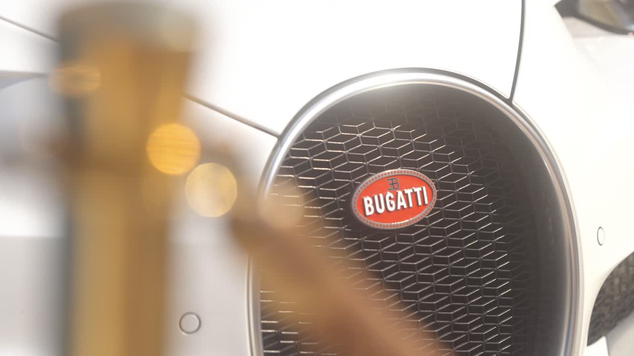 Close-up of a Bugatti Car Grille
