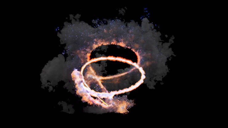 Magic particles and smoke the video is with alpha channel (the background is transparent)