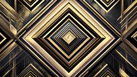geometric gold and black abstract background