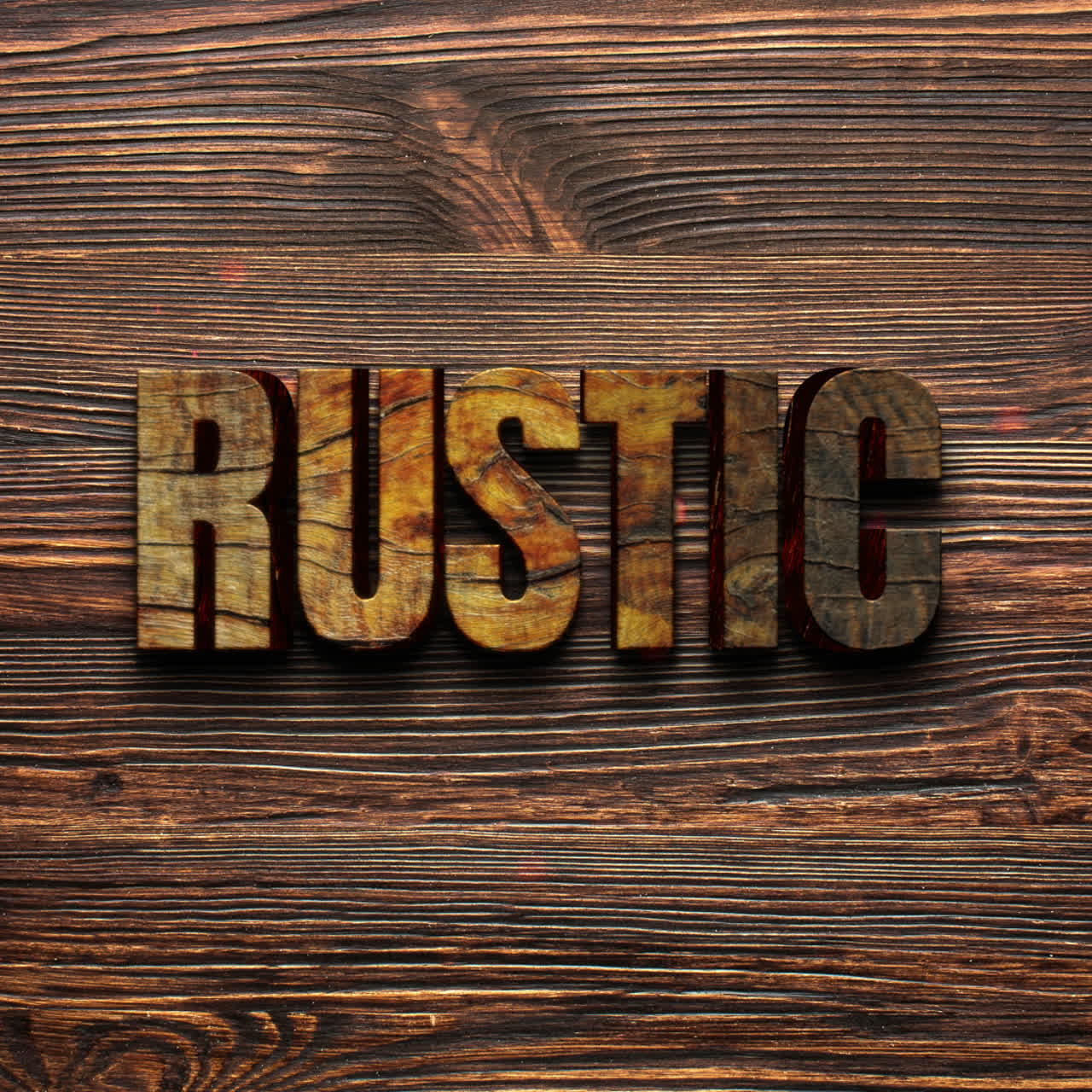 Rustic Wood Texture Background with Typography