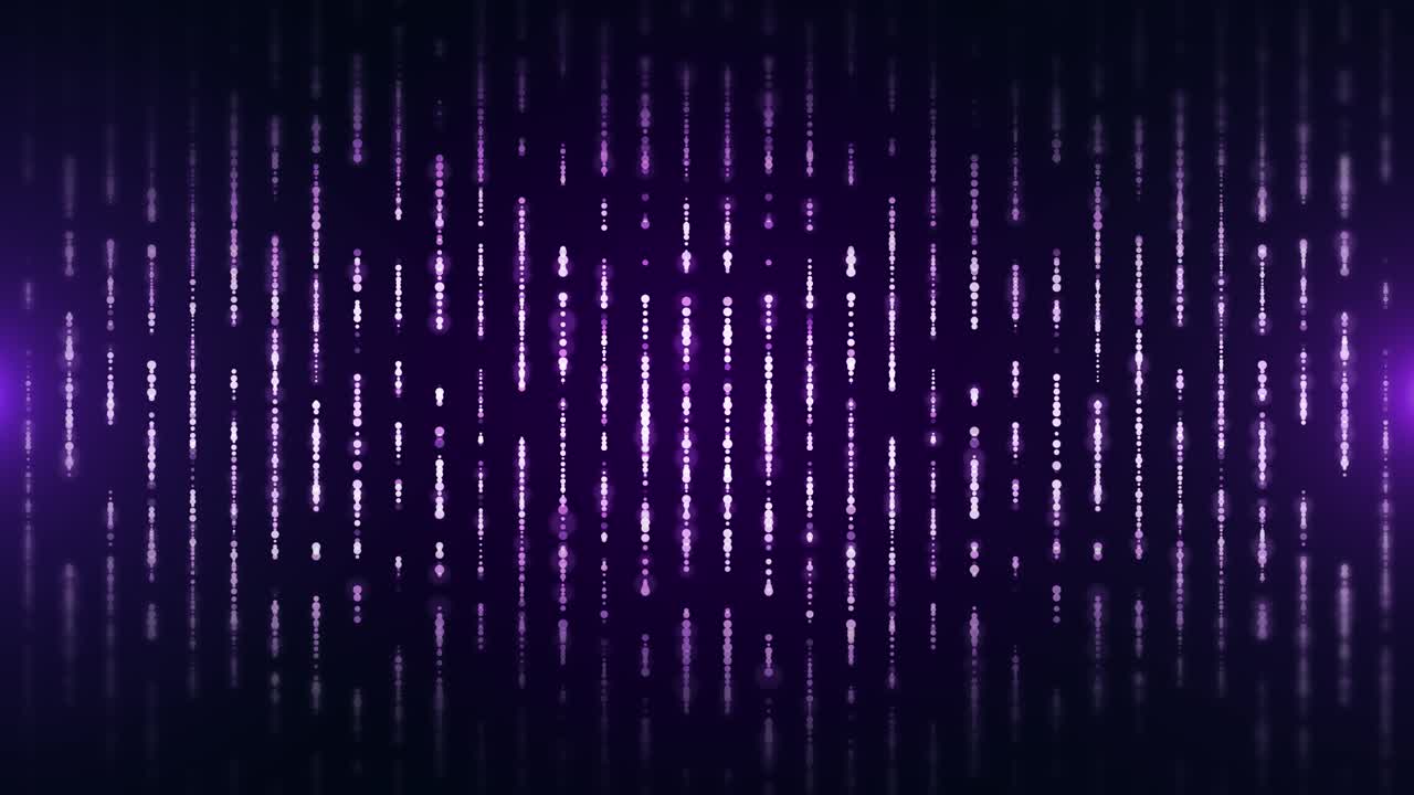 Abstract wave pattern 3d glowing abstract digital particles loop background future technology