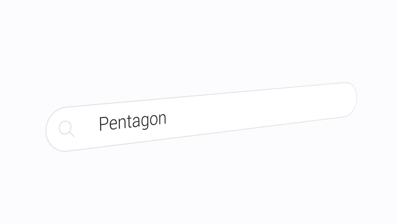 Typing Pentagon on the Search Engine