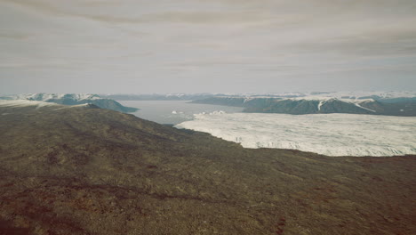 breathtaking view of glacial landscape in remote arctic region during daylight