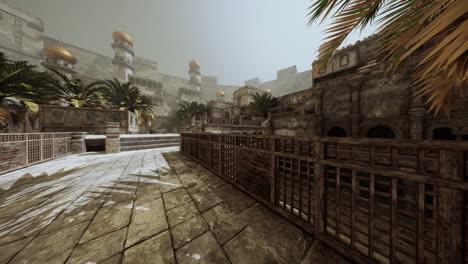 exploring the ancient ruins of a city in the east with historic architecture