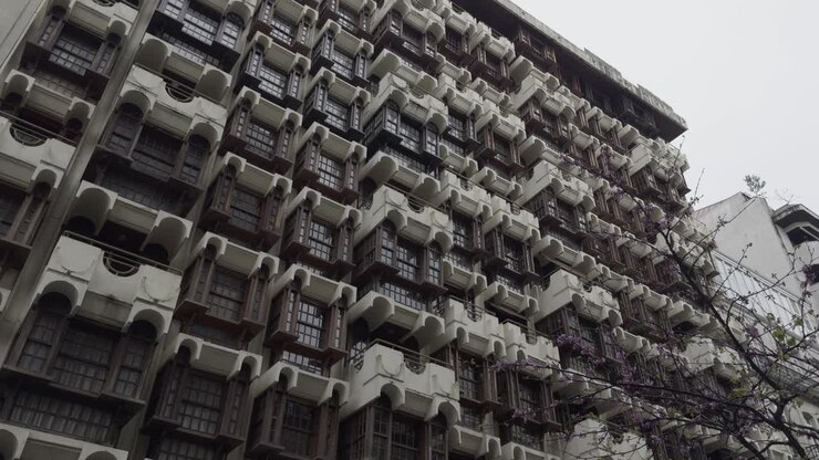 Amazing Bicolor Façade Of An Iconic Building In The Heart Of Ourense
