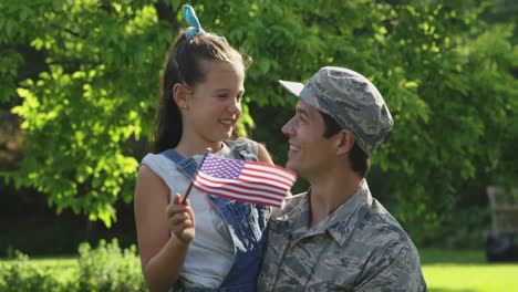 Retrato-De-Soldado-Con-Su-Hija