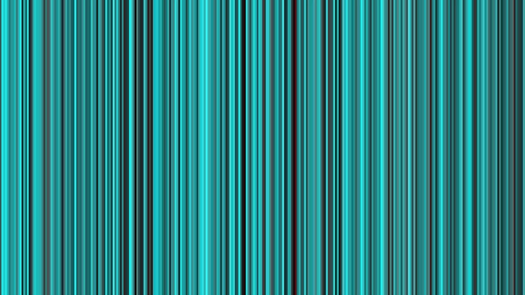 Loop-animation af sorte og akvablå oscillerende lodrette linjer