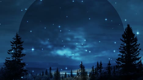 landscape during nighttime background