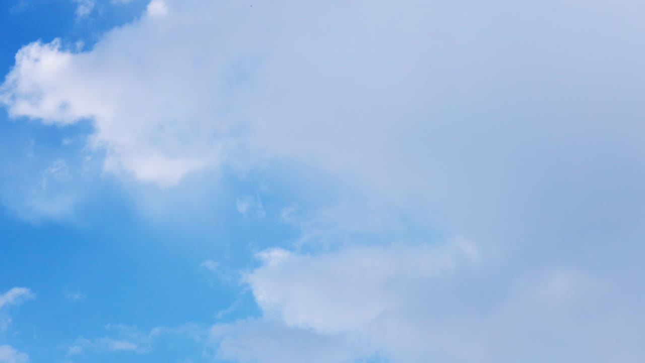 Time lapse Clear blue sky with clouds