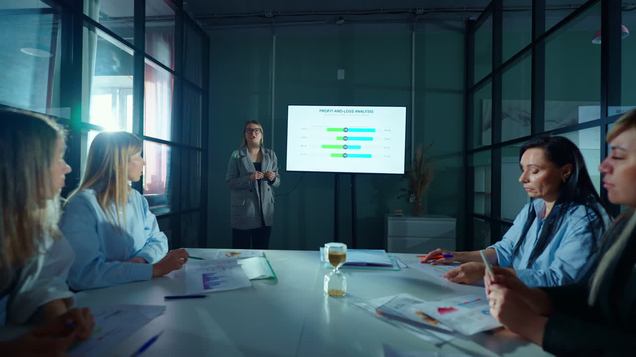 Business Meeting - Profit and Loss Analysis