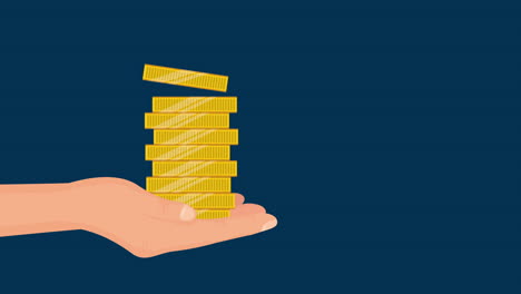 el levantamiento de dinero por la mano dólares economía