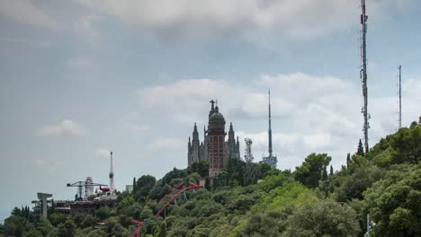 barcelona vista parque tibidabo 4k 01