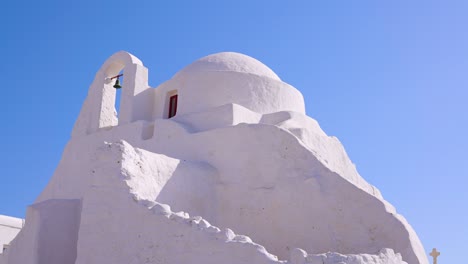 church of panagia paraportiani on a sunny summer day on the island of mykonos, greece