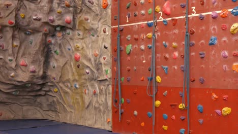 rock climbing wall