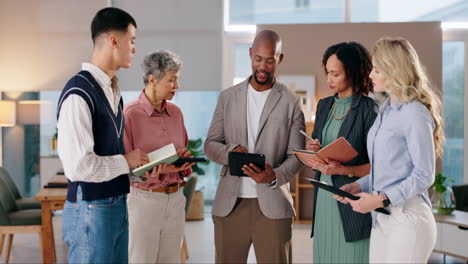 business team meeting in an office