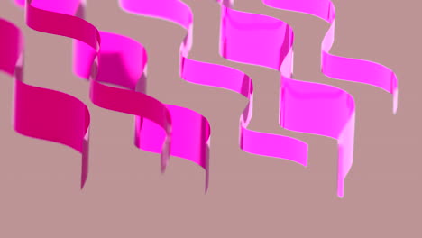 abstract pink ribbons