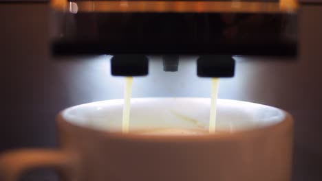 coffee machine making coffee