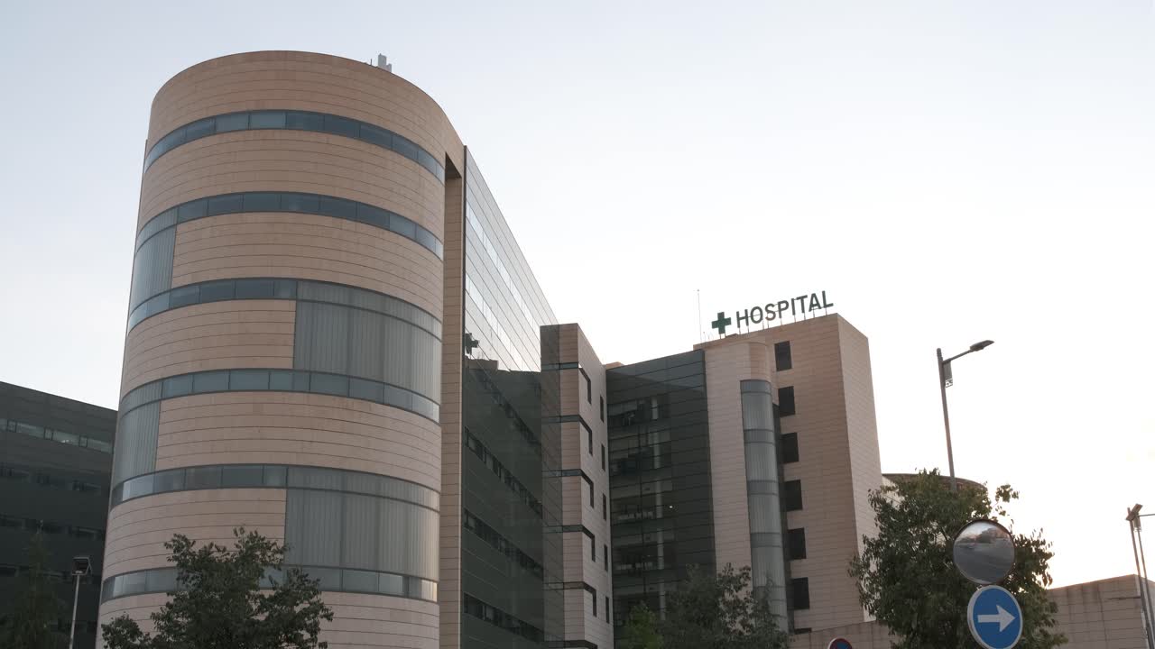 Granada, Spain, September 16 2022: Hospital Universitario Clinico San Cecilio on the outside