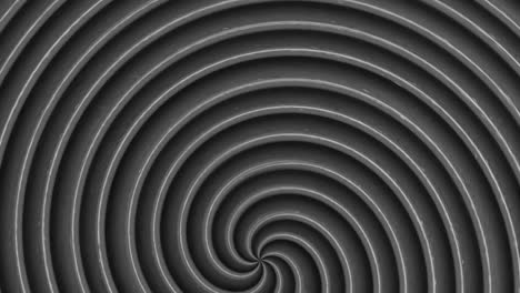 hypnotic turning spiral, seamless loop animation