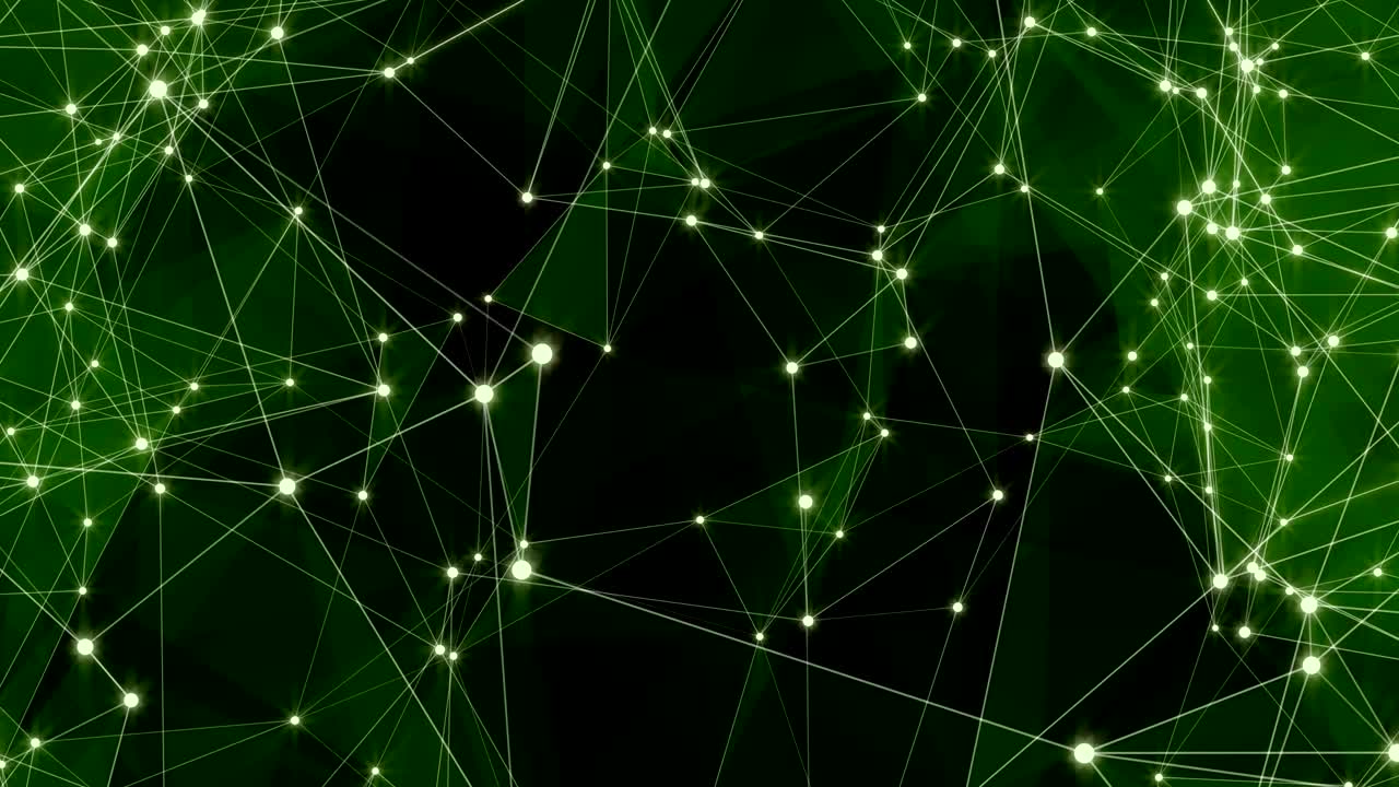 Motion Loop Background Abstract Dynamic Plexus Futuristic Technology. 3d render
