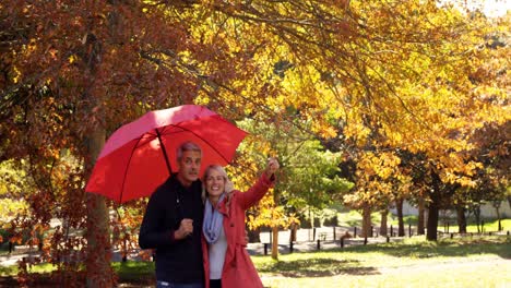 couple-outdoors-with-umbrella