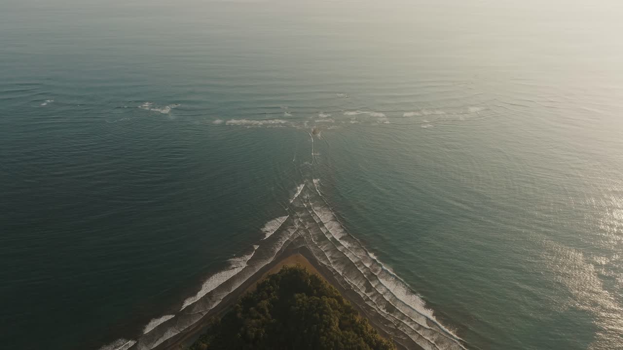 코스타리카, 중앙 아메리카 의 우비타 해변 의 조용 한 풍경