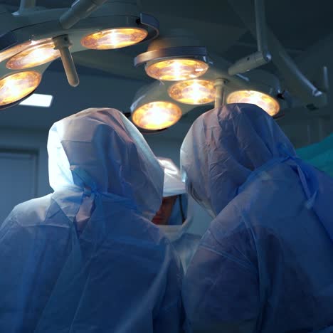 team of male and female surgeons