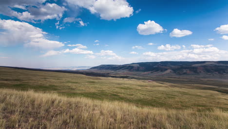 time-lapse of clouds rolling over the high plains of central wyoming