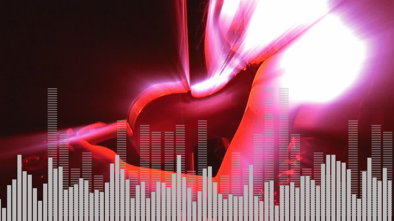 바이올린을 연주하는 소녀의 디지털 복합