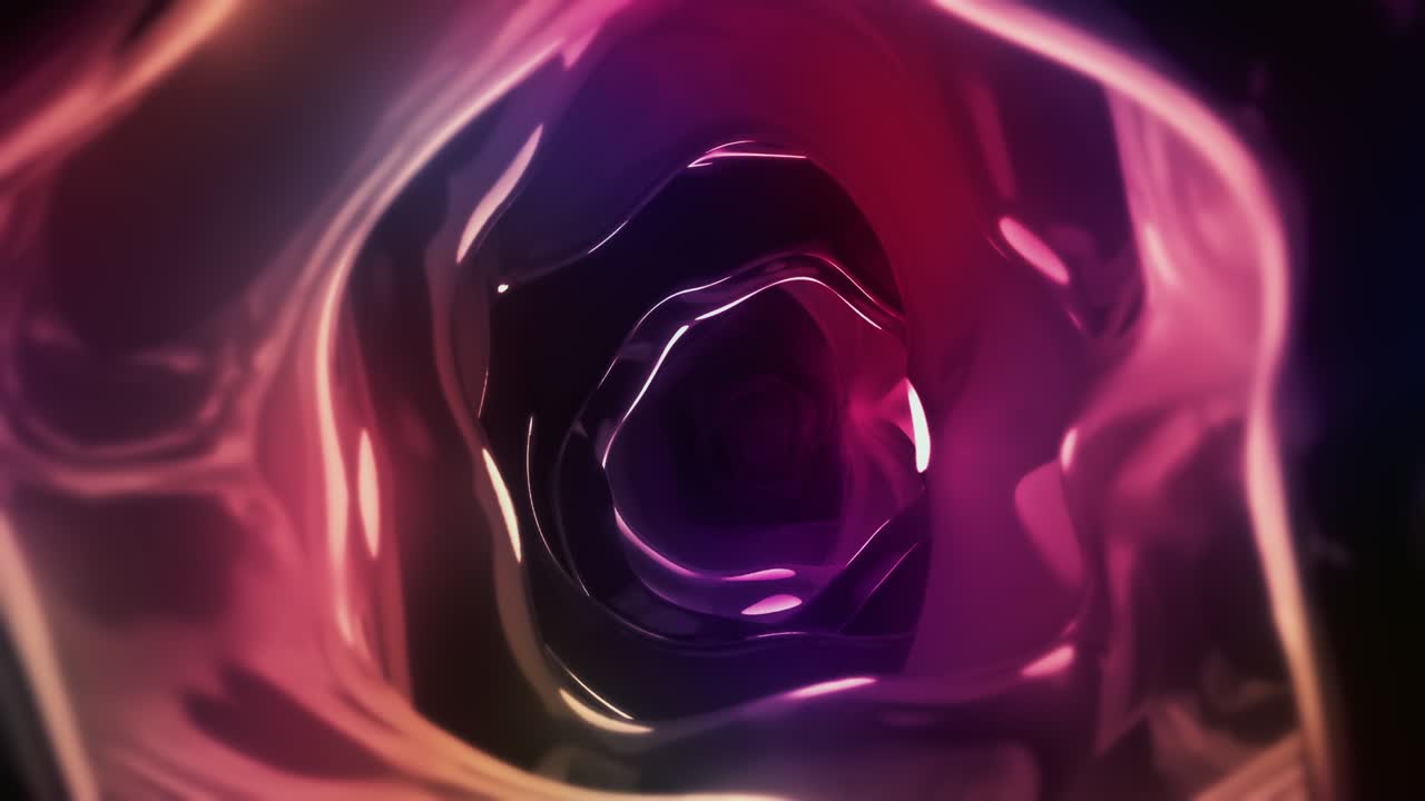 animación de formas abstractas multicolores con bucle de fluidos