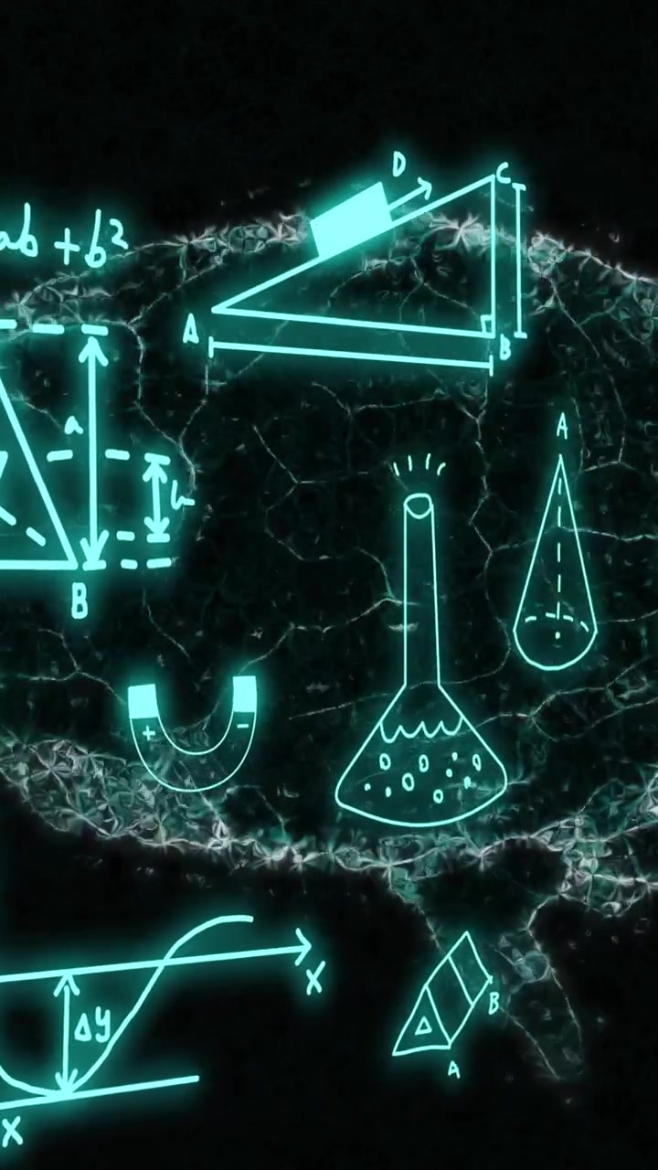 Animation of human brain and mathematical data processing