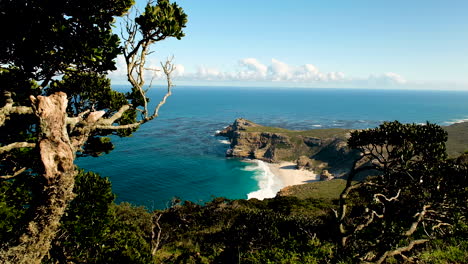 pristine diaz beach on rugged atlantic seaboard; cape point, south africa