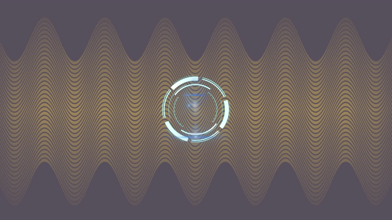 갈색 패턴 배경에 범위 스캐닝의 애니메이션