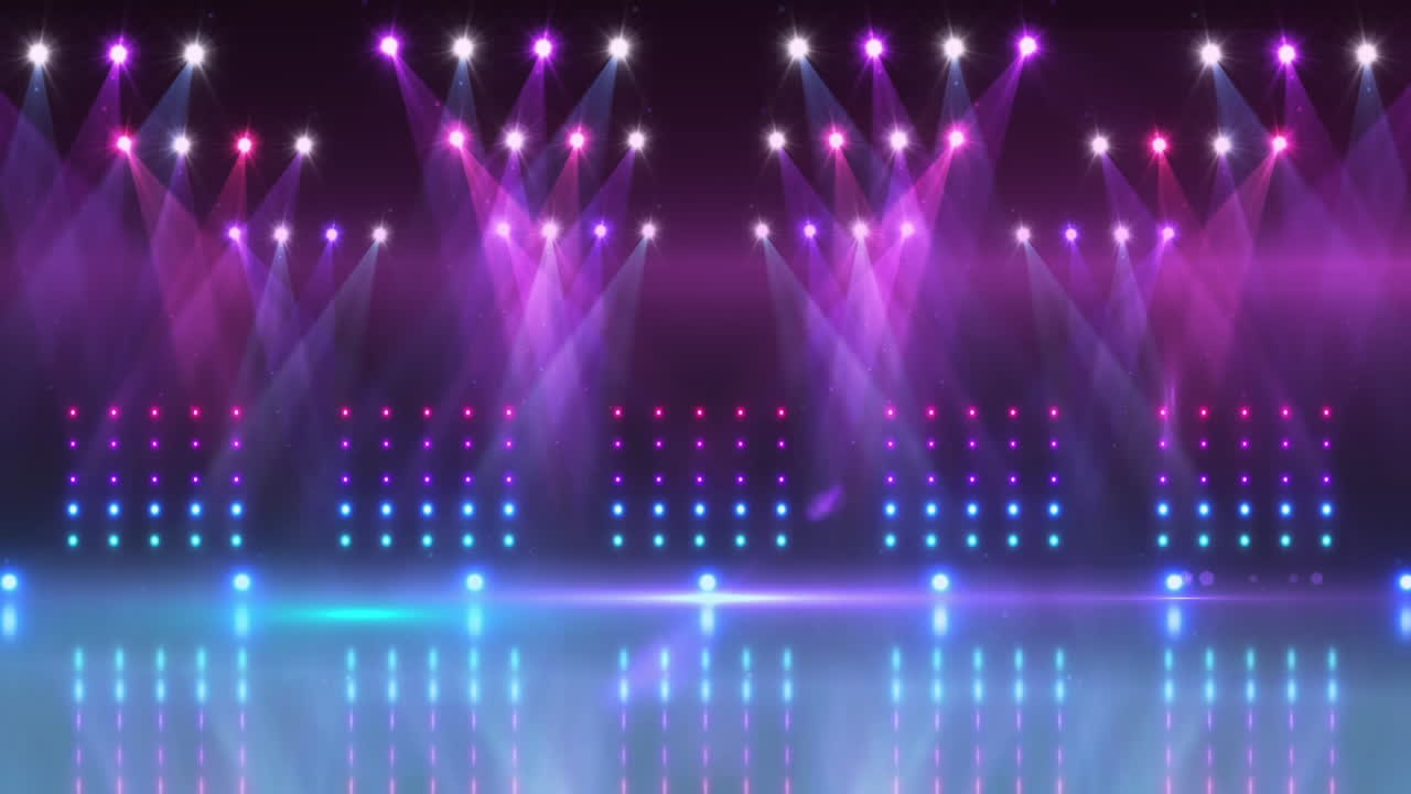 Animation of stage over light spots