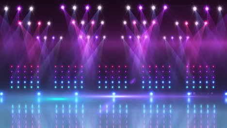 animación del escenario sobre puntos de luz