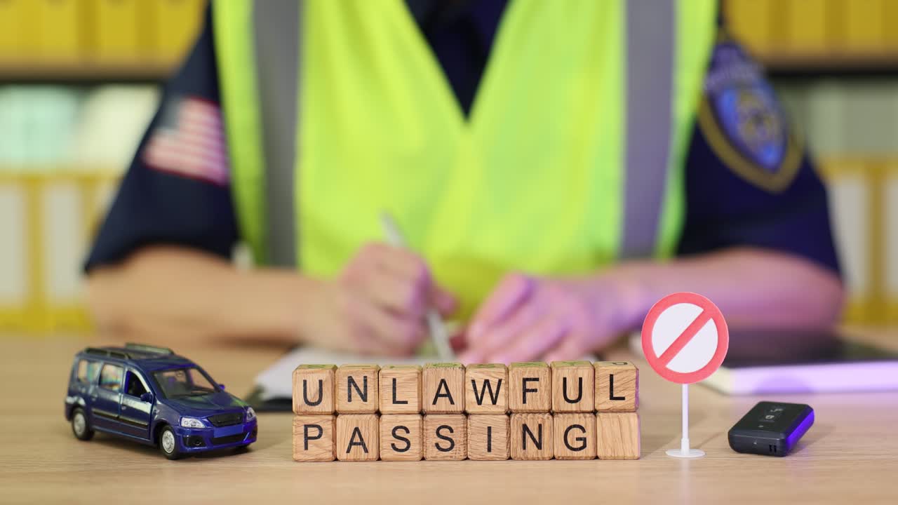 Unlawful Passing Traffic Violation