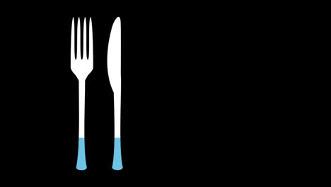 blue flatware with increasing percentage from 0% to 100%