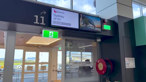 passengers boarding at gold coast airport gate