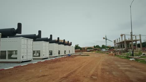 Planta-De-Energía-De-Contenedores-En-Niamey,-Níger