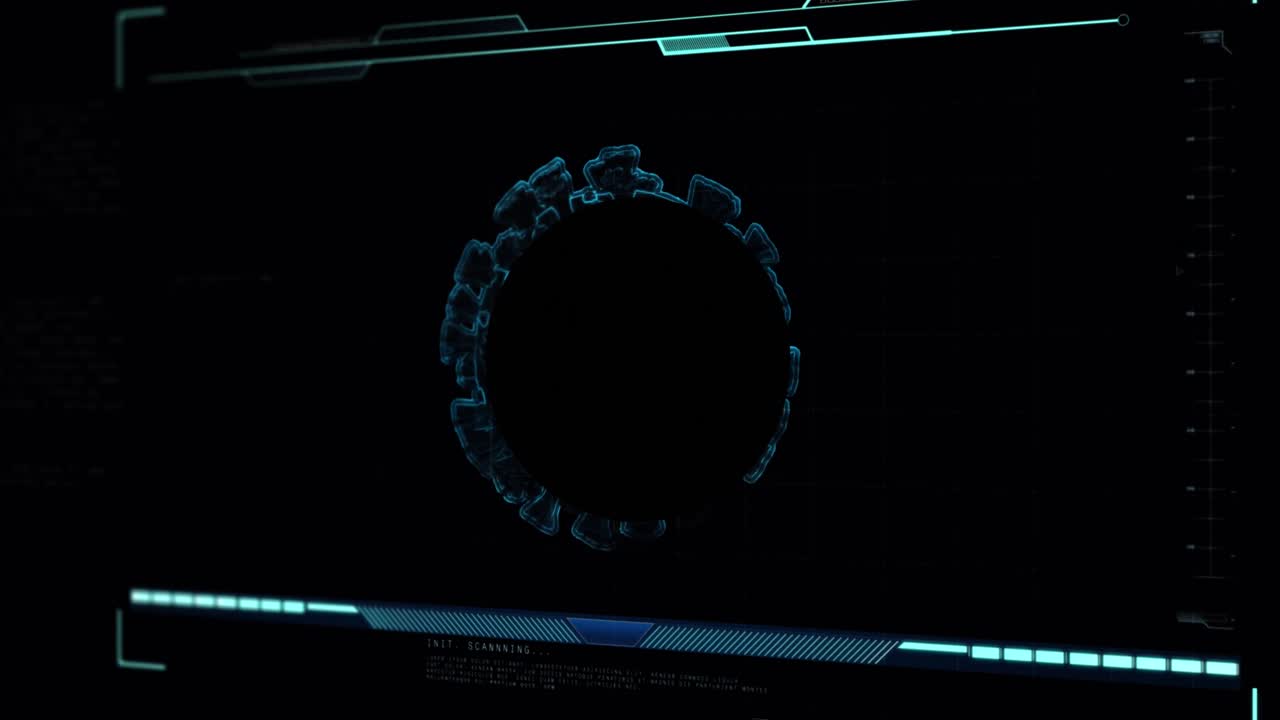 Animation of data processing over virus cells