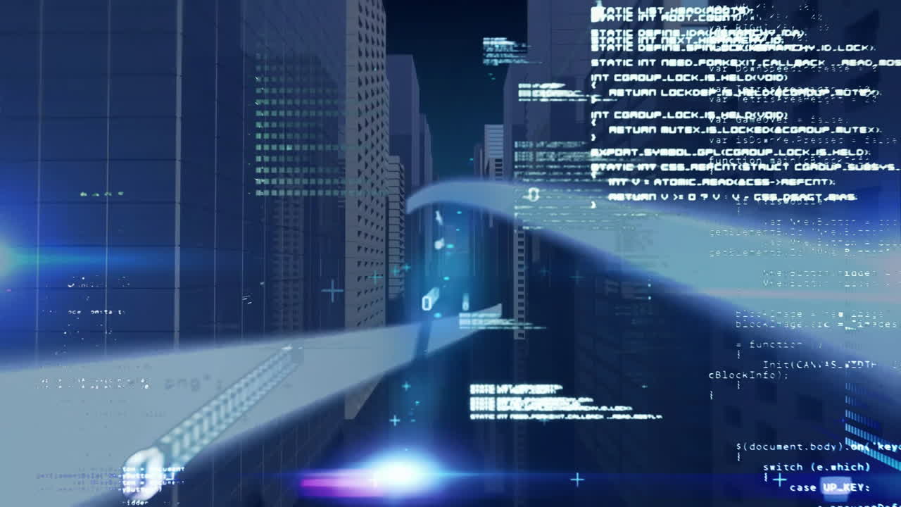 Animation of digital data processing over computer servers