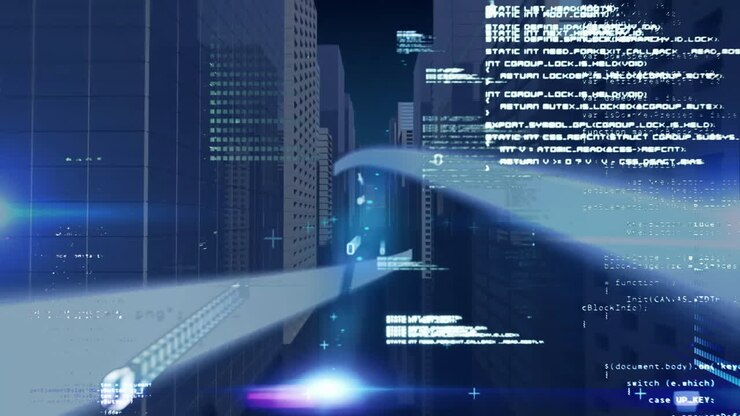 Animation of digital data processing over computer servers