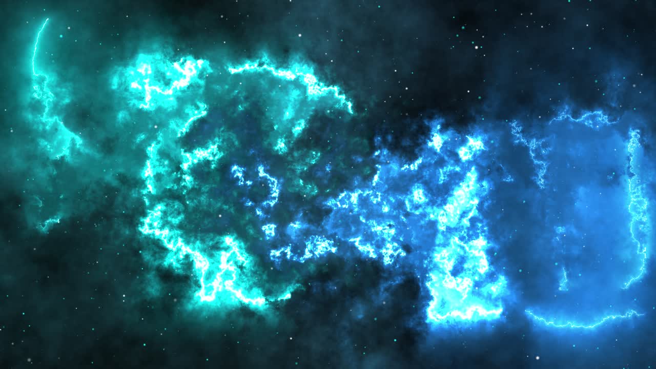 Animación 3D en 4K de un vuelo a través de nebulosas brillantes y estrellas; viaje espacial a través de un cúmulo de estrellas