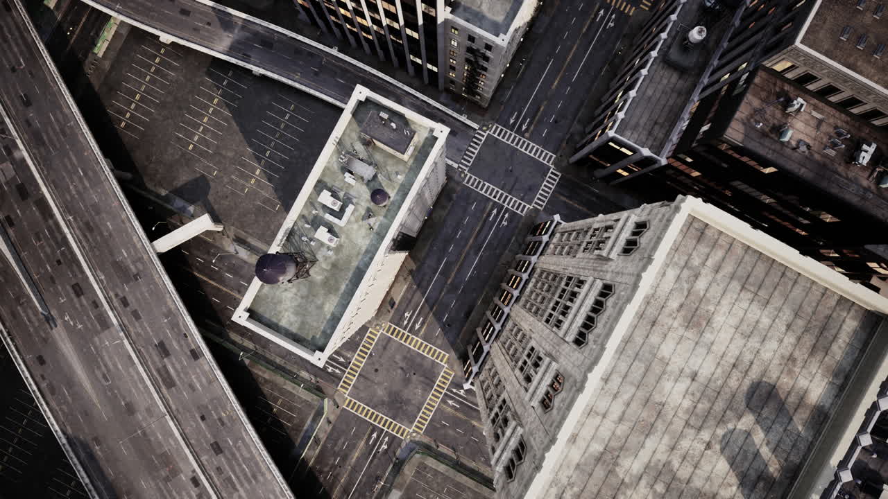 A bird's eye view of downtown