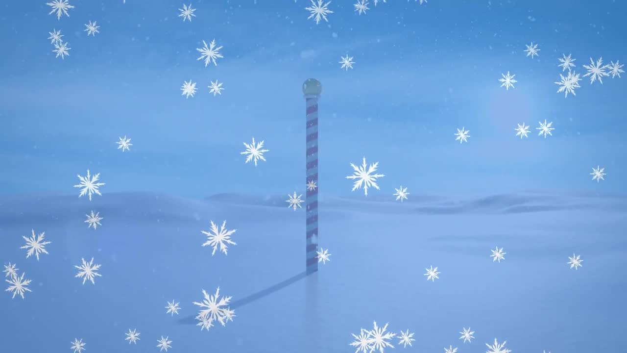 겨울 풍경의 애니메이션