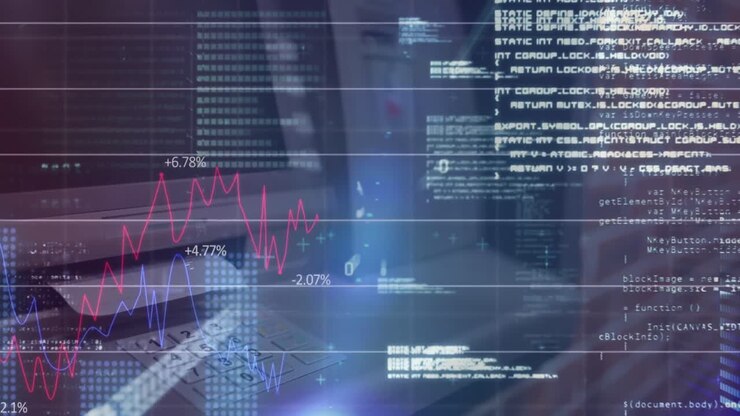 Animation of financial data processing over atm machine