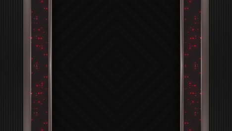 dark geometric background with red highlights