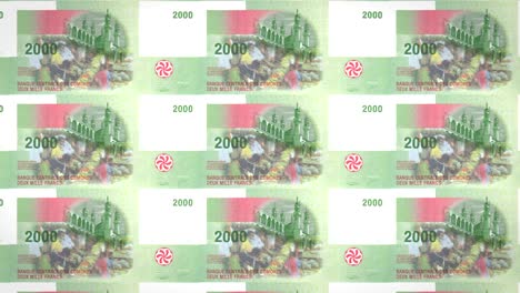 billetes de dos mil francos comorenses de las comoras, dinero en efectivo, bucle
